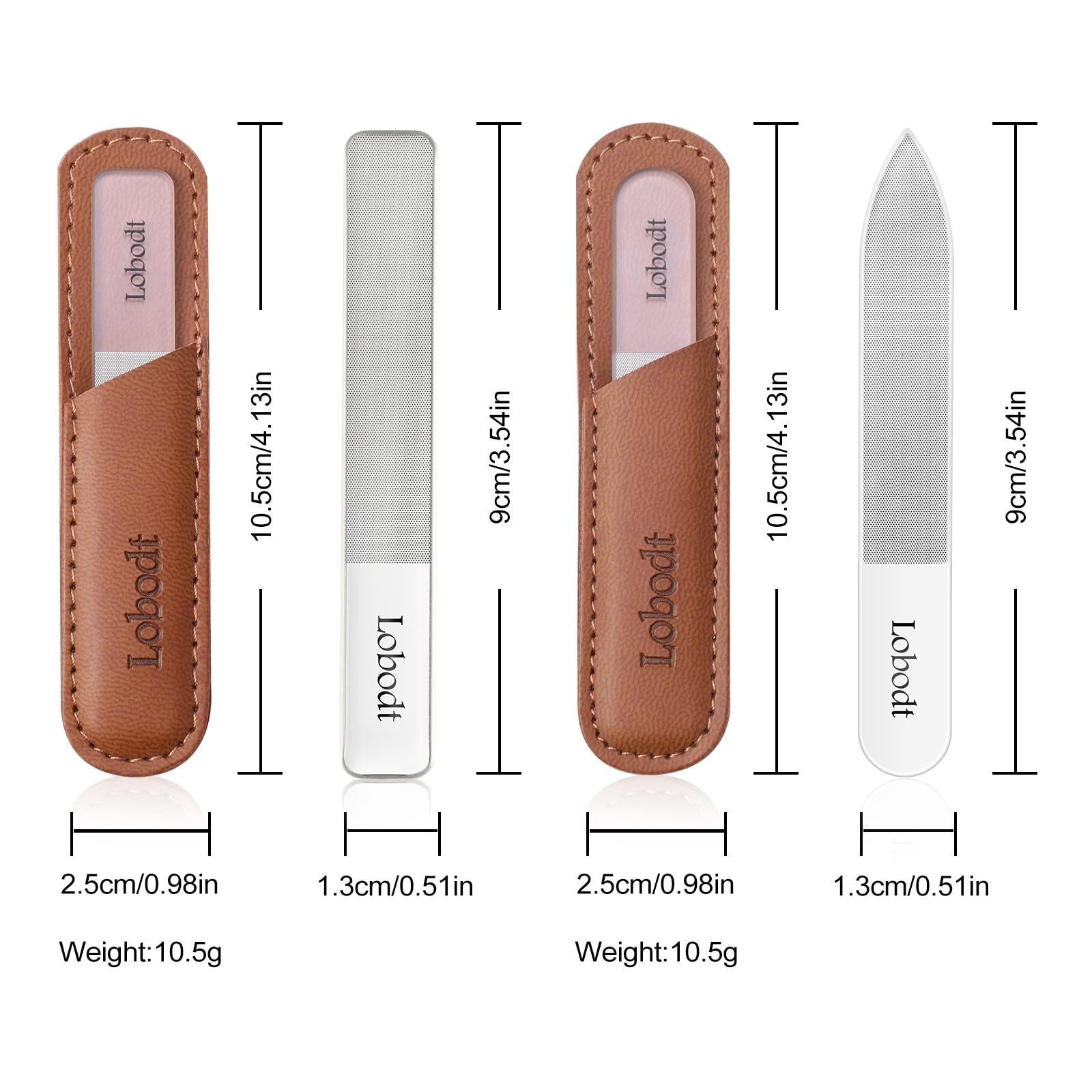 Glass Nail Shiner,Upgrade Nano Glass Nail Files &Nail Buffers Polisher Profes…