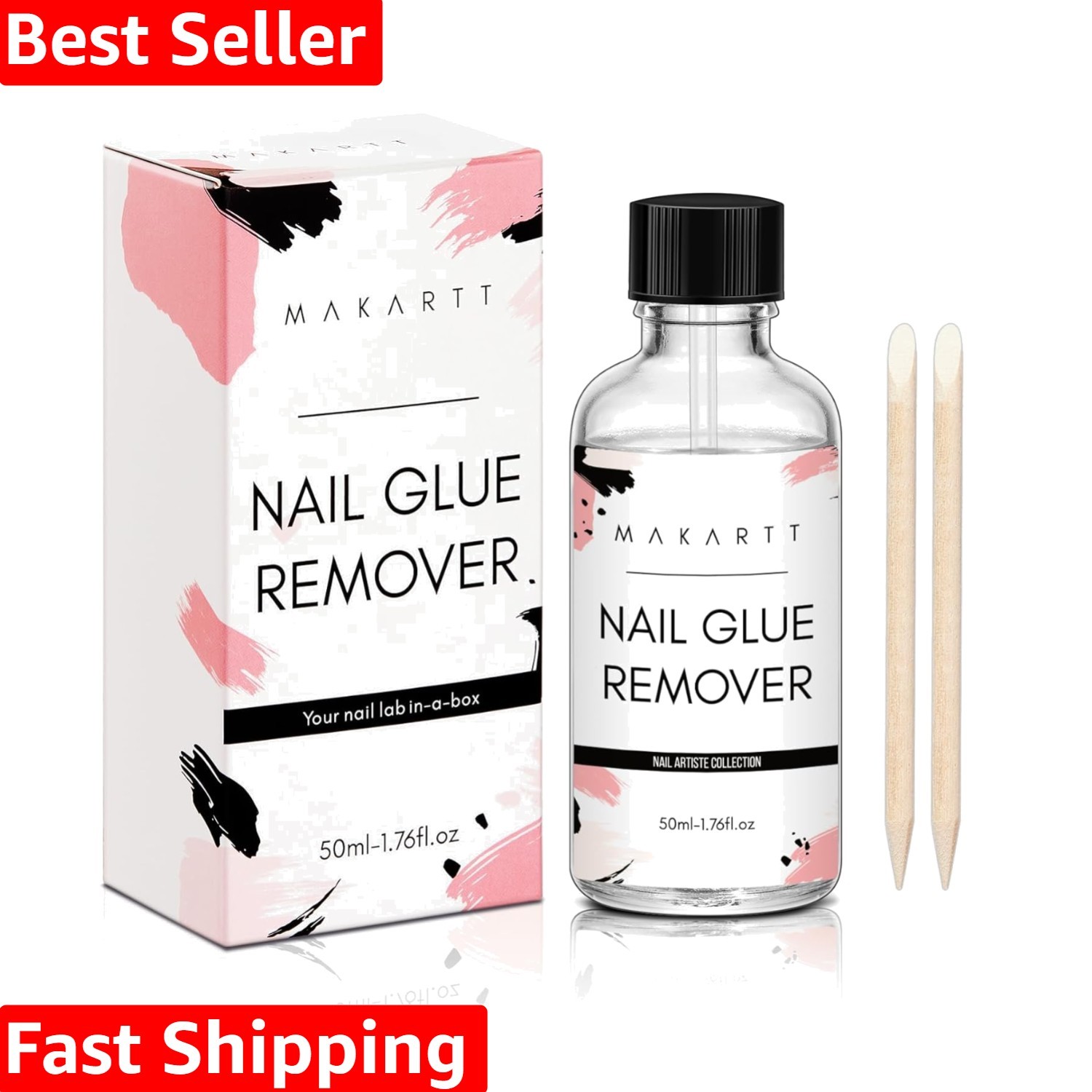 Nail Glue Remover: for Acrylics Press Ons – 50ML Debonder Without Acetone, Ca…