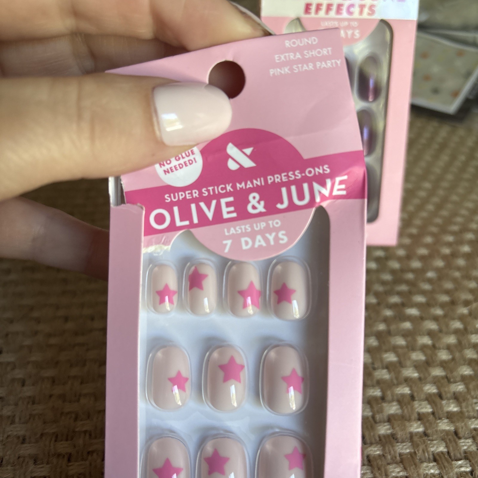 olive and june press on nails. Set Of 2 Round Extra Short And Medium Oval