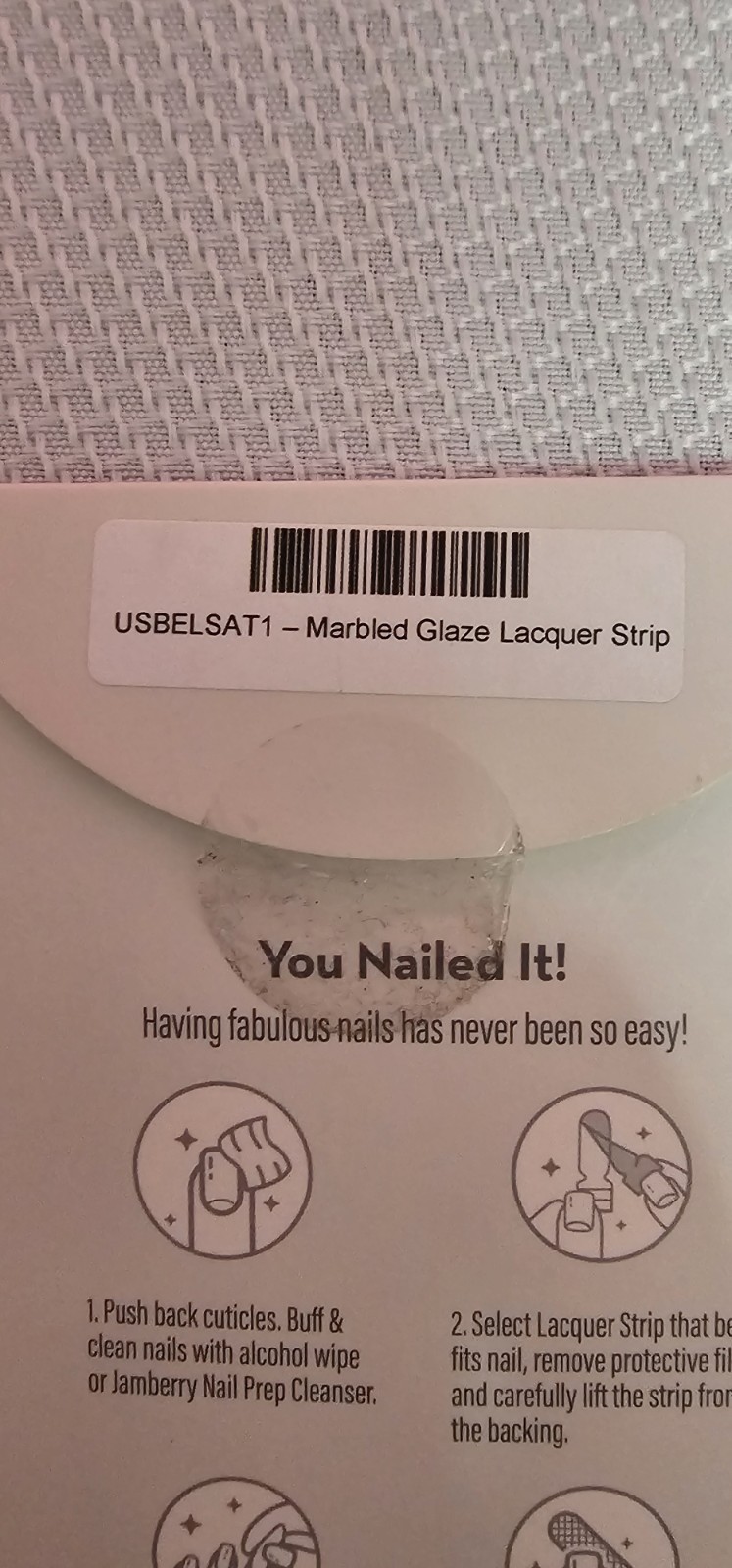 Jamberry Grey Marbled Glaze Lacquer Strips •SOLID, OMBRE, MARBLED• USBELSAT1