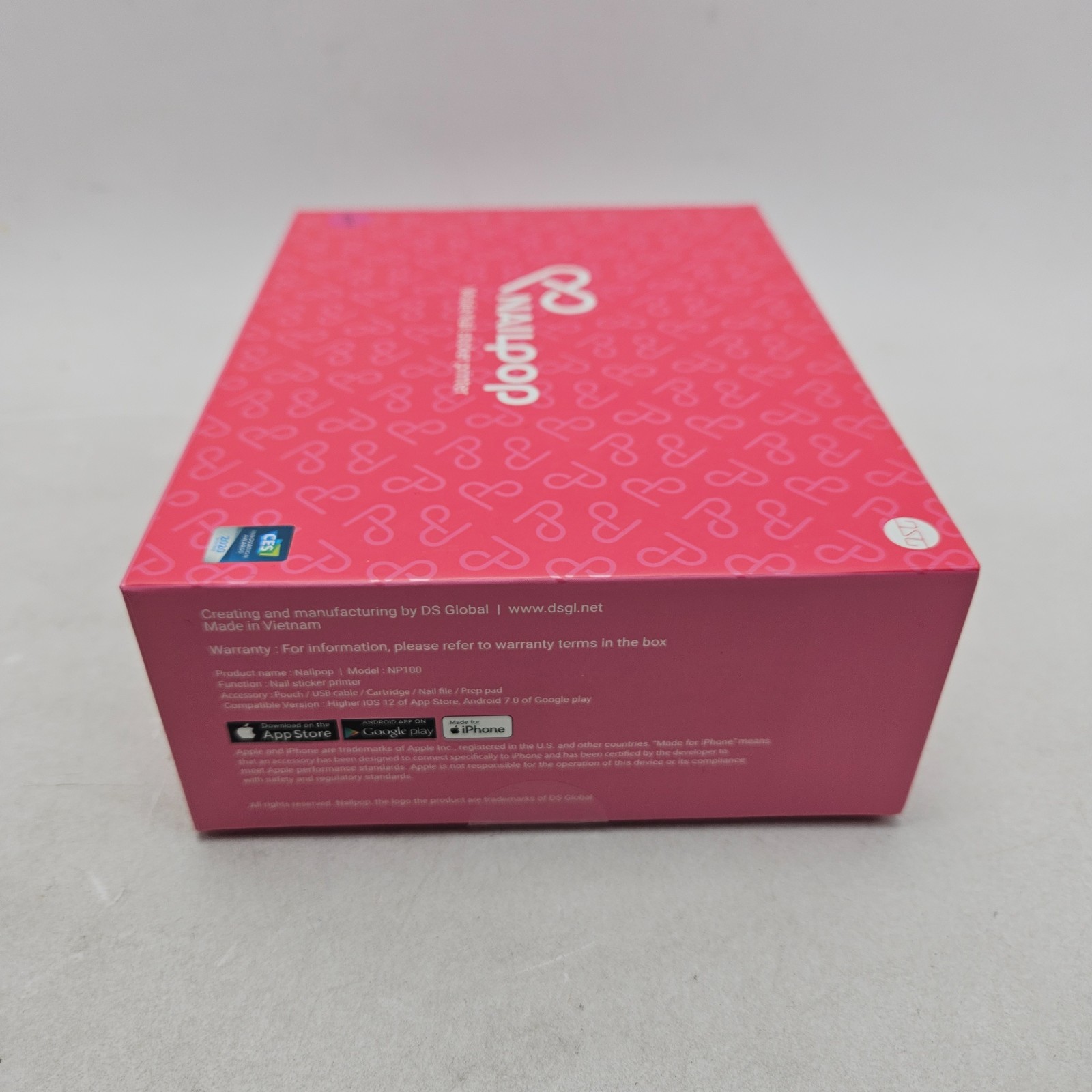Nailpop Mobile Nail Sticker Printer comes w/ 10 Sheets of Nail Stickers