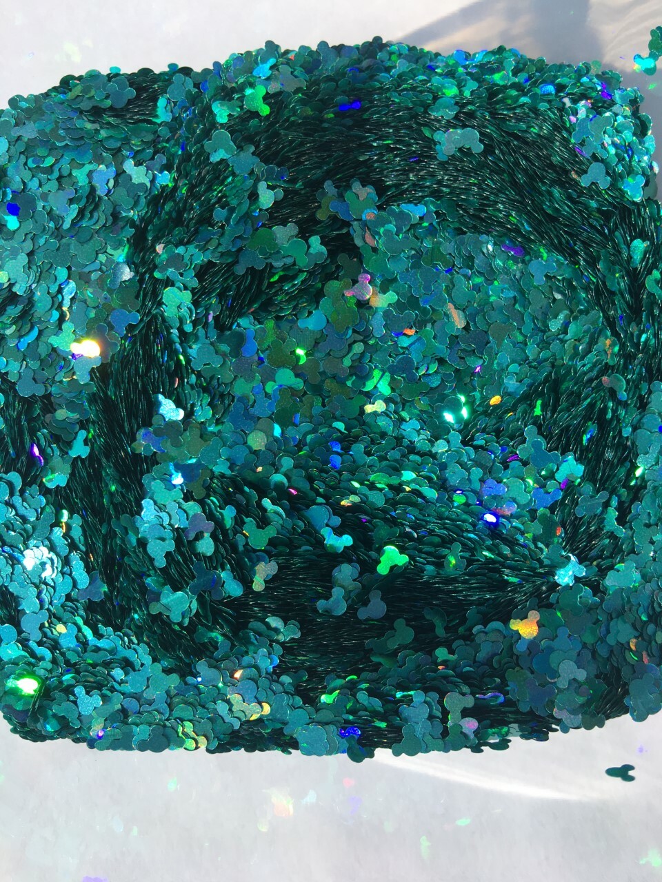 Holo MICKEY MOUSE Glitter (Teal Turquoise) Nail Art Face DIY Crafts (US Seller)