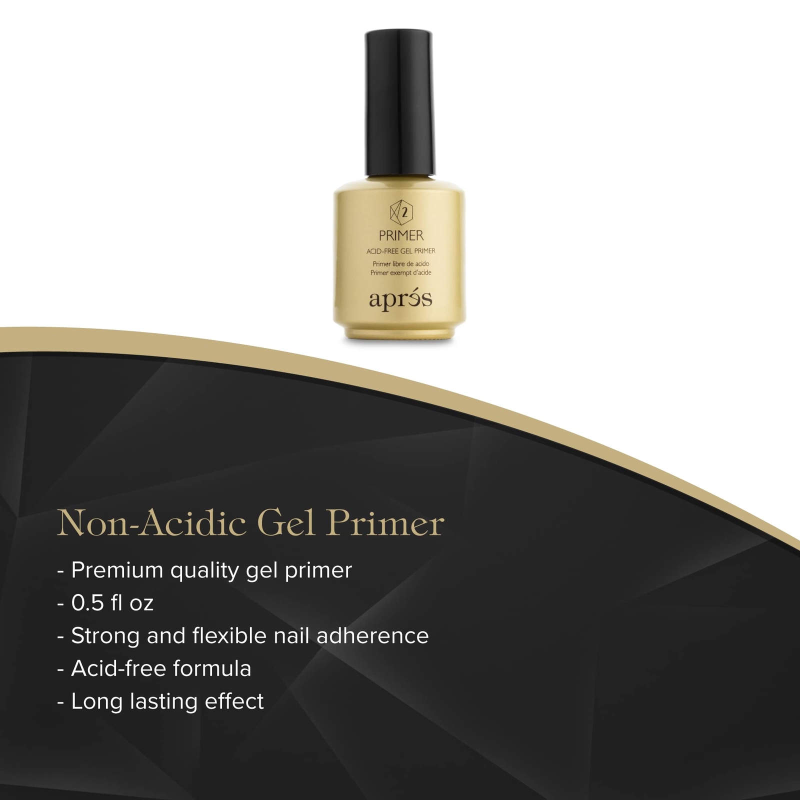 Gold Gel X Nail Kit Pack of 3 Non Acidic Primer Extend Gel for Strong Manicures