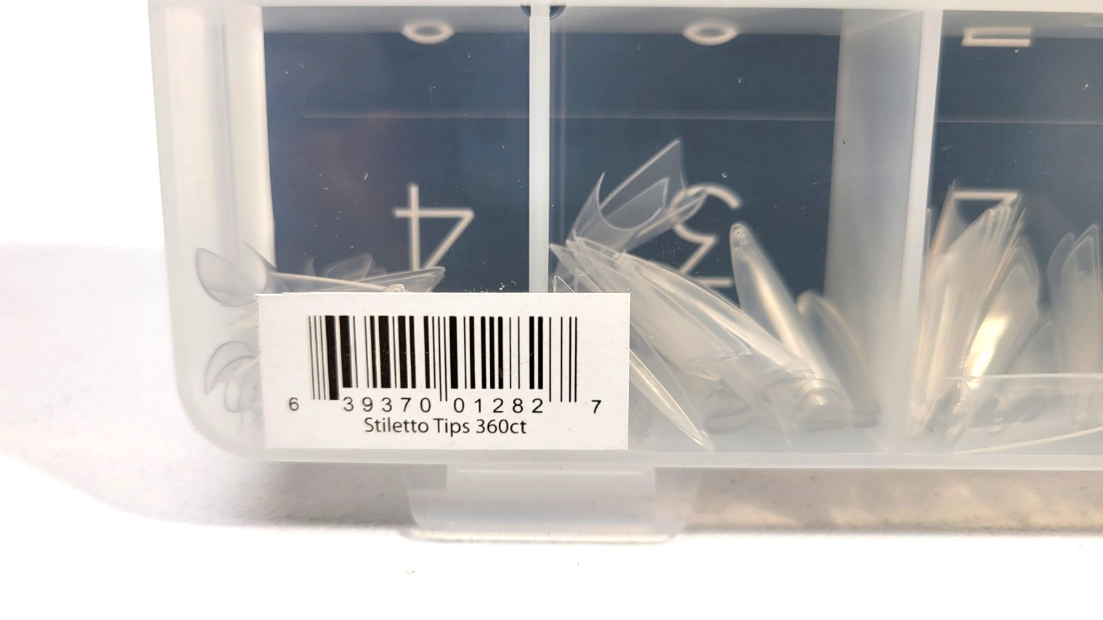 New! CND Pre-Shaped Stiletto Nail Tips 360 Count Professional Nail Extensions