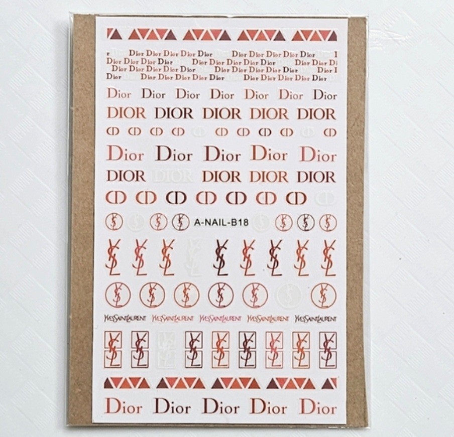 NWT NAIL ART DESIGN SELF-SEAL STICKERS SOLID REDS/PINKS N°36!