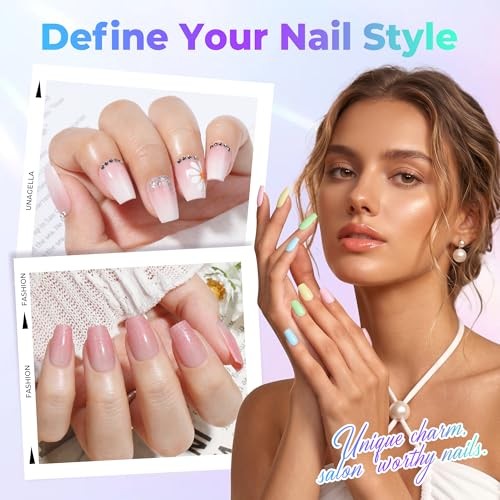Nail Tips: 450PCS Fake Acrylic Gel Nail Tips 15 Sizes Soft Clear Short Coffin