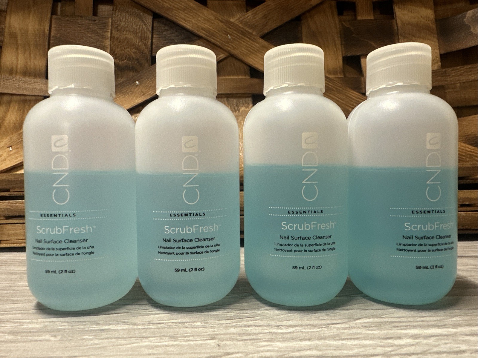 4 – CND SCRUBFRESH Scrub Fresh One step Nail Prep 2 oz each