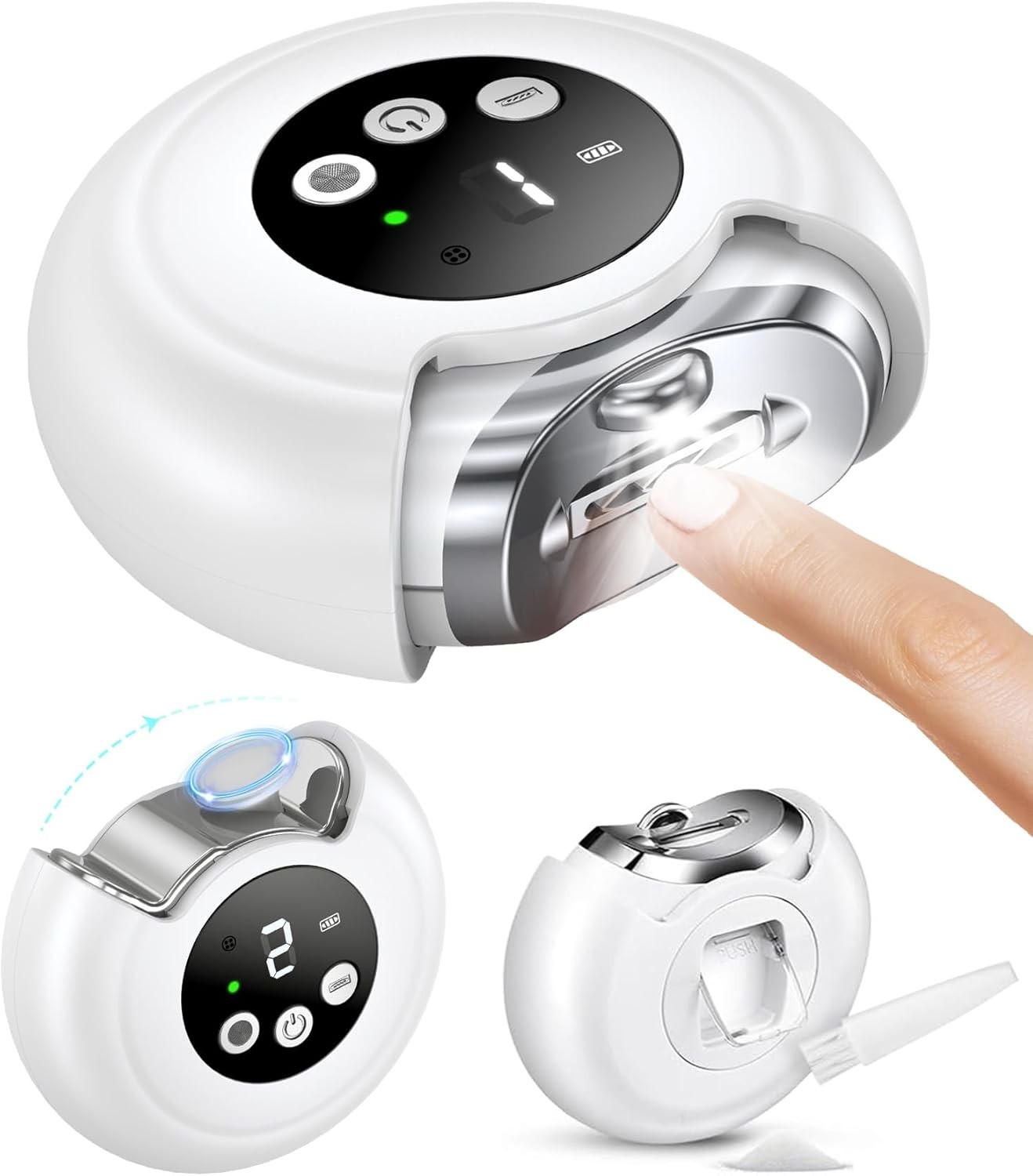 Electric Nail Clippers for All As, Recharable Safety Grinder,