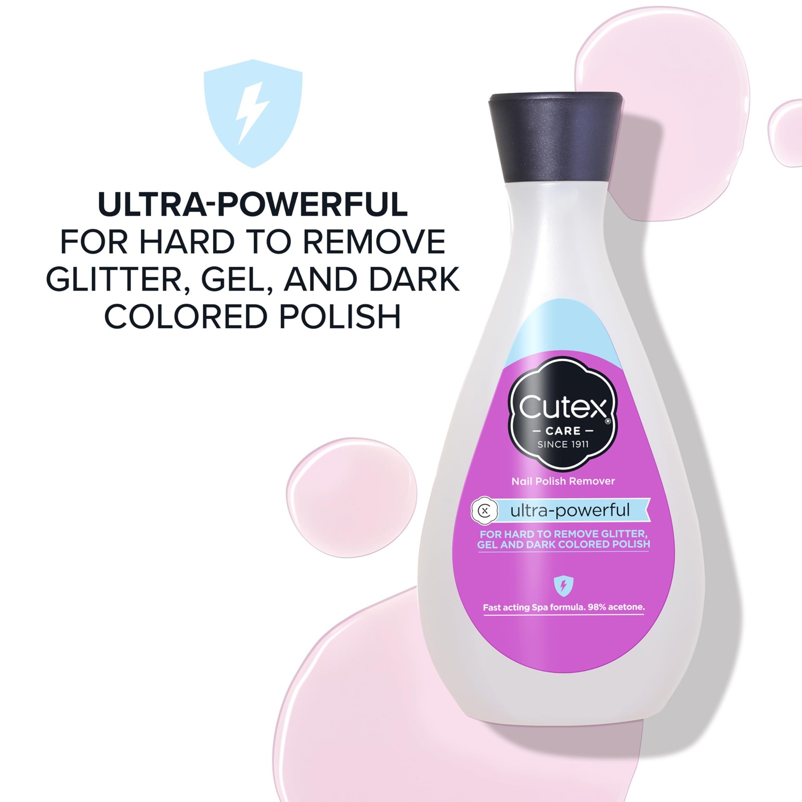 Cutex Gel Nail Polish Remover, 6.76 Fl Oz (Pack of 1), Cucumber Fragrance