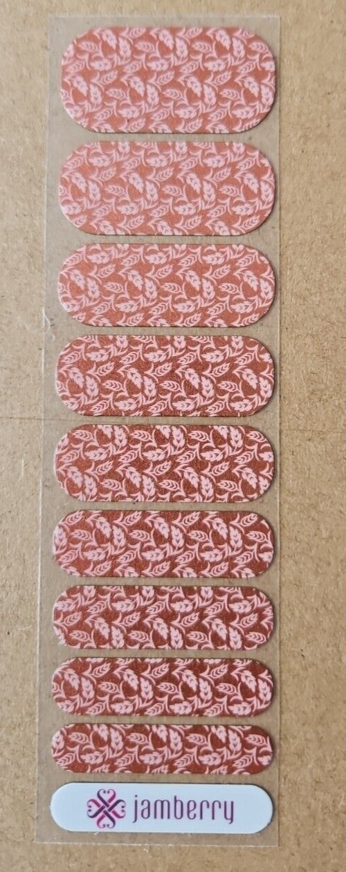JAMBERRY AMBER ADRIFT HALF SHEET NAIL WRAP
