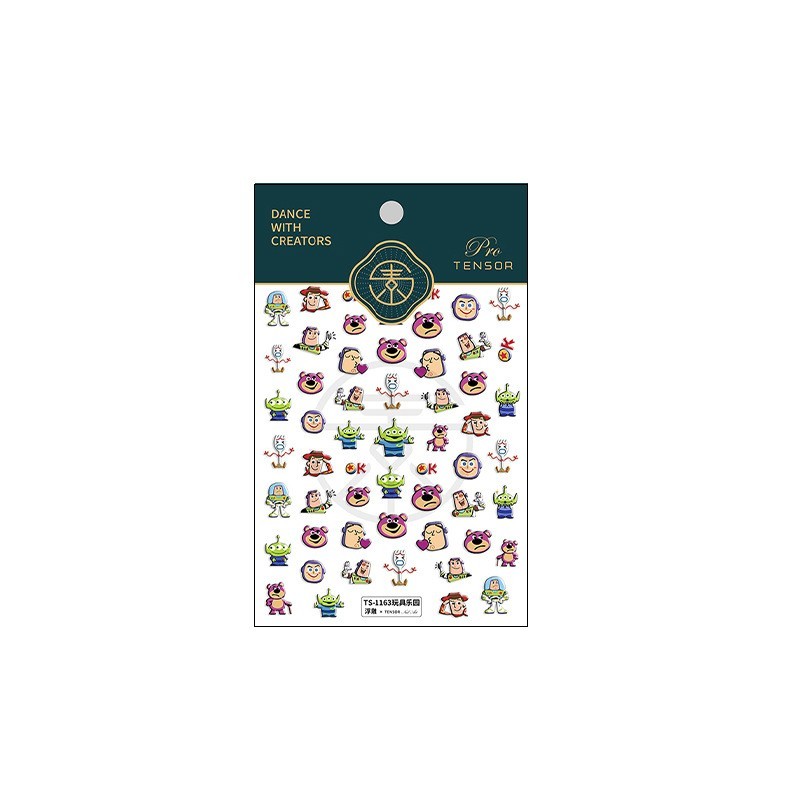 5D Toy World Nail Stickers, Theme Nail Art Decals (22)