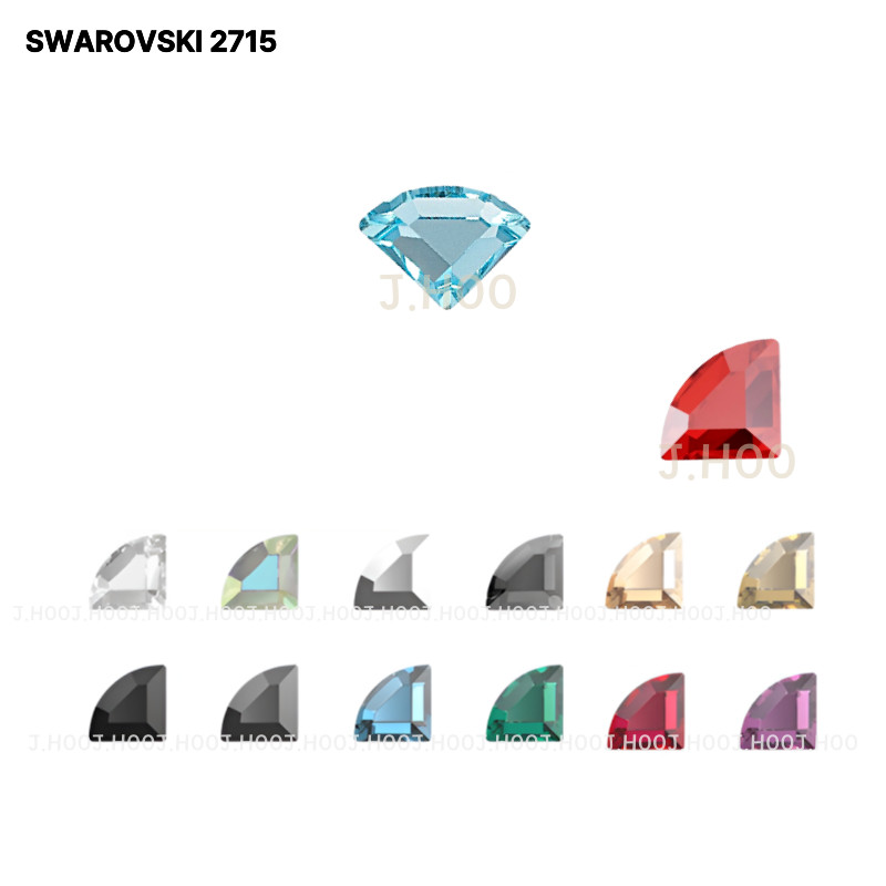 Swarovski 2715 Connector Flat Back Crystal 3mm 4mm 6mm Multi Color