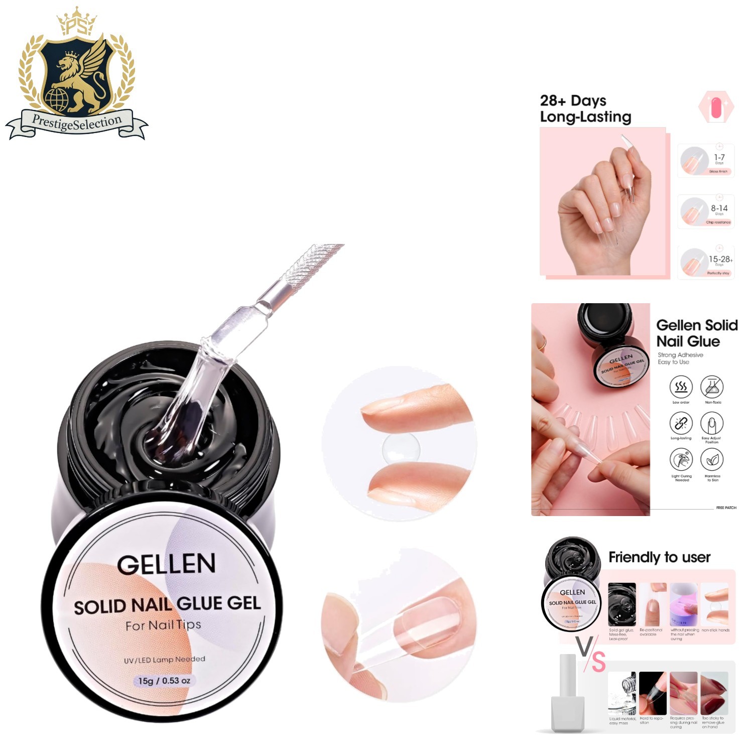 15g Professional Solid Nail Glue Gel – UV Light Cured for Perfect Nail Art