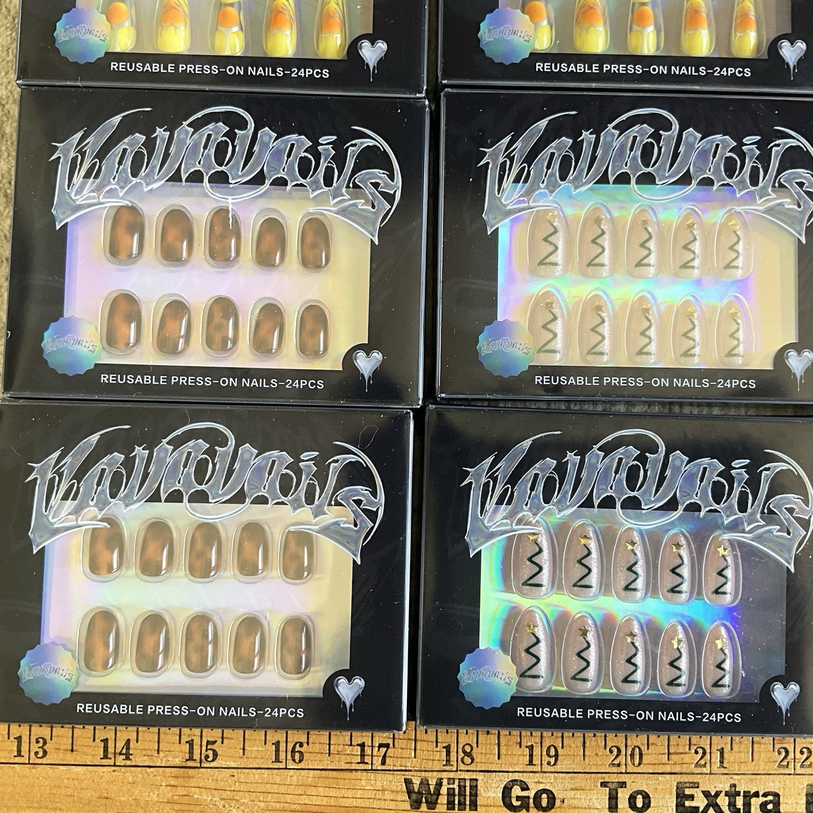 Y2K Style Fake Nails for Parties Salon-Quality Home Manicure VAVAVAILS 16 Sets