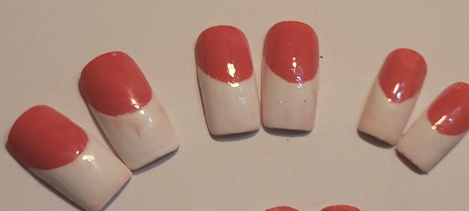 KAWAII FANTASY NAILS| Presson |Pink Size Large Square French point green #Damage