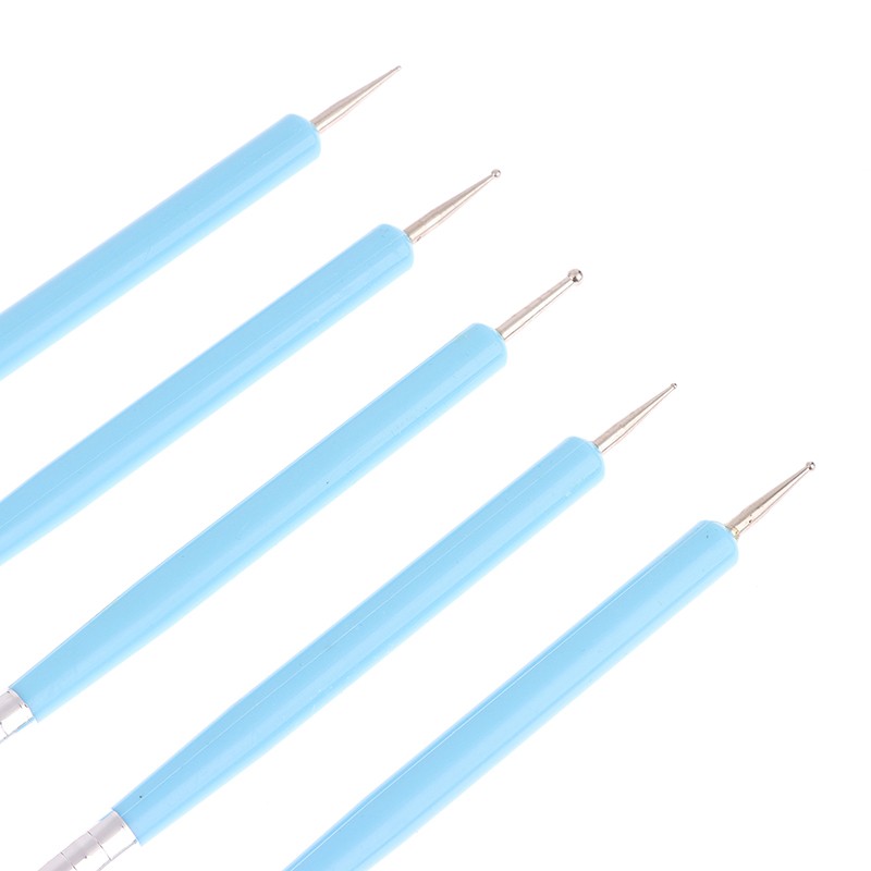 5Pcs Double-Ended Dotting Set Art Embossing Ceramic Modeling Tools Pottery