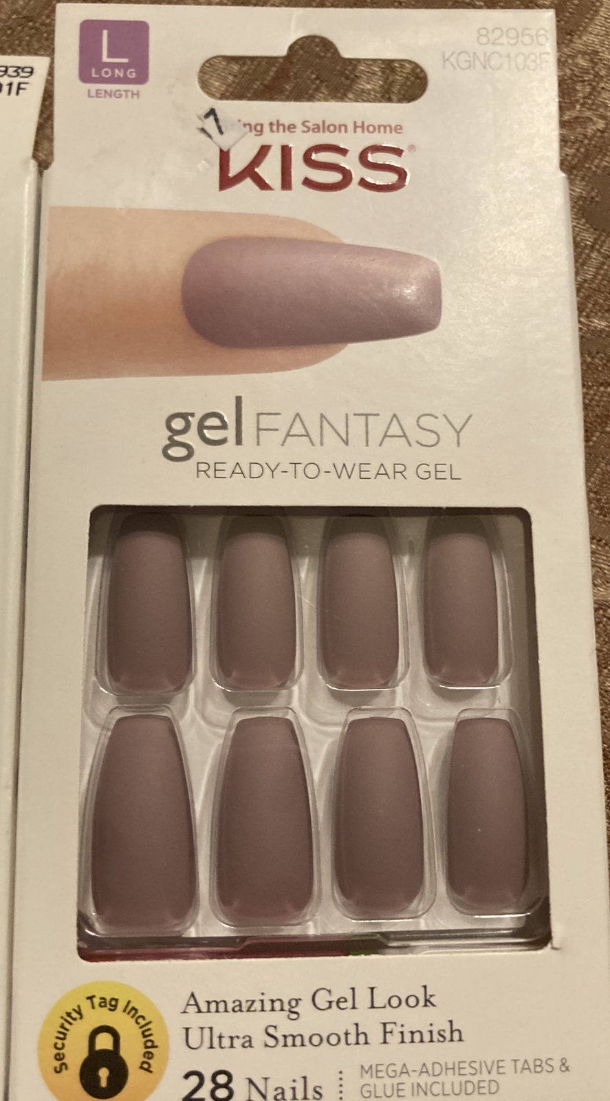 Kiss Gel Fantasy Ready To Wear Gel Nails Long KGND101F – 82939+KNGC103F