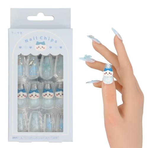 Shobido Chiikawa Nail Tips 24 Sheets Chiikawa Adhesive Stickers Wood Stick Nail