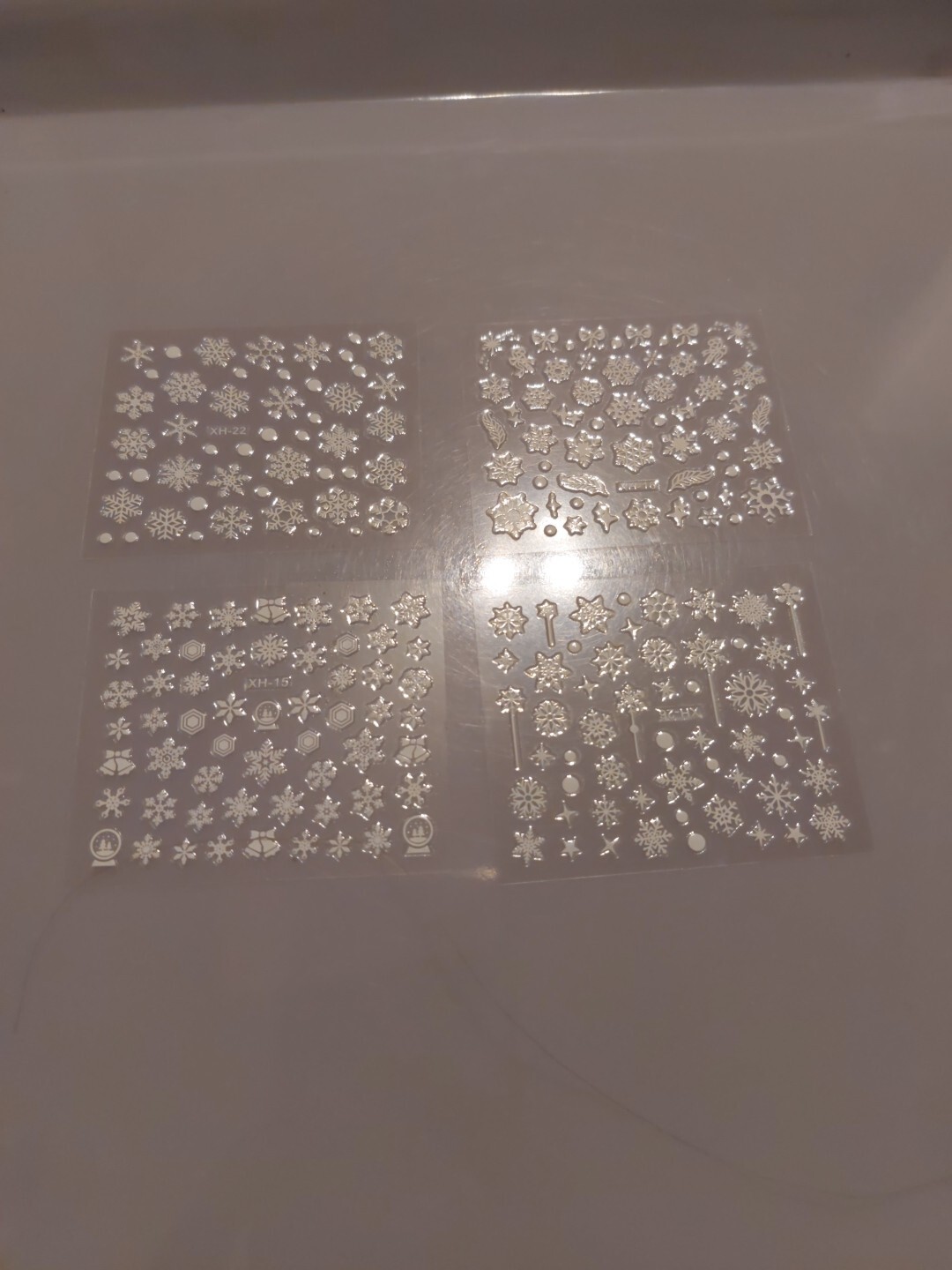 4 X Small Sheets Of Christmas Nail Art Stickers (Dn41) New