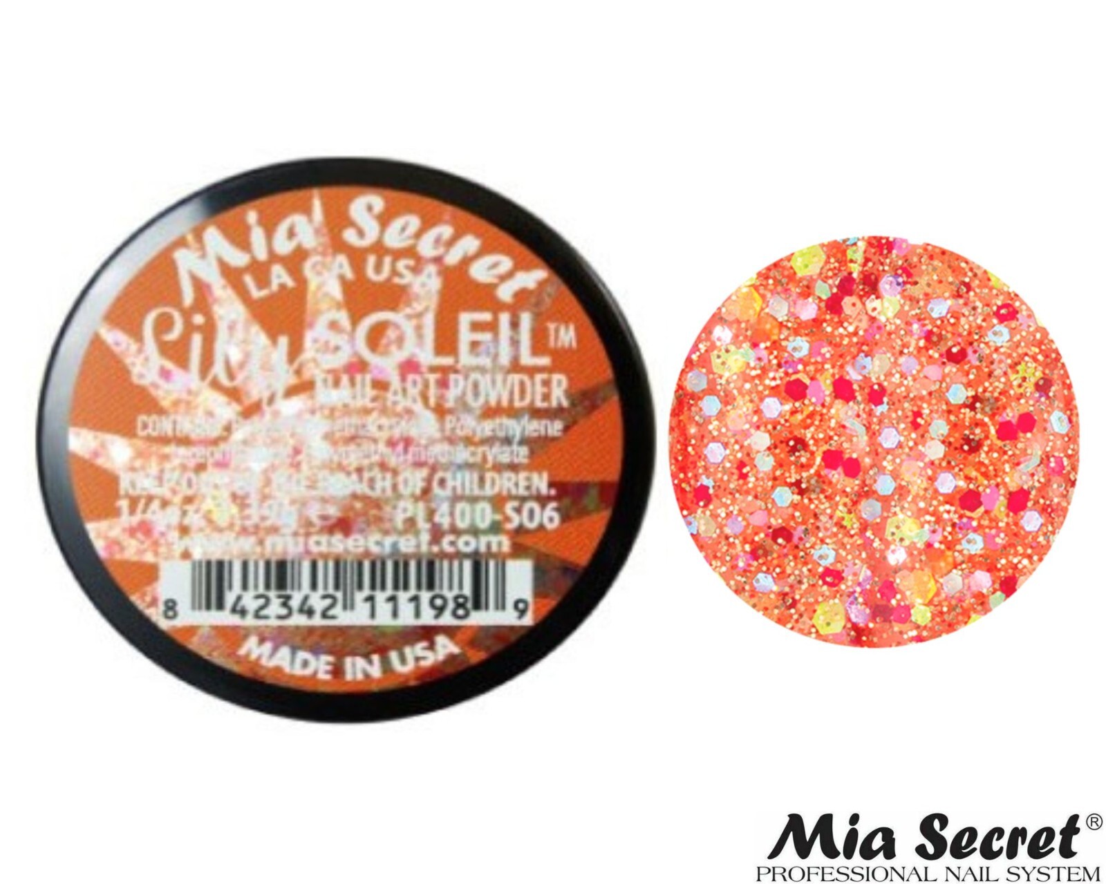 Mia Secret Nail Art Powder Soleil Collection (LILY) 1/4oz