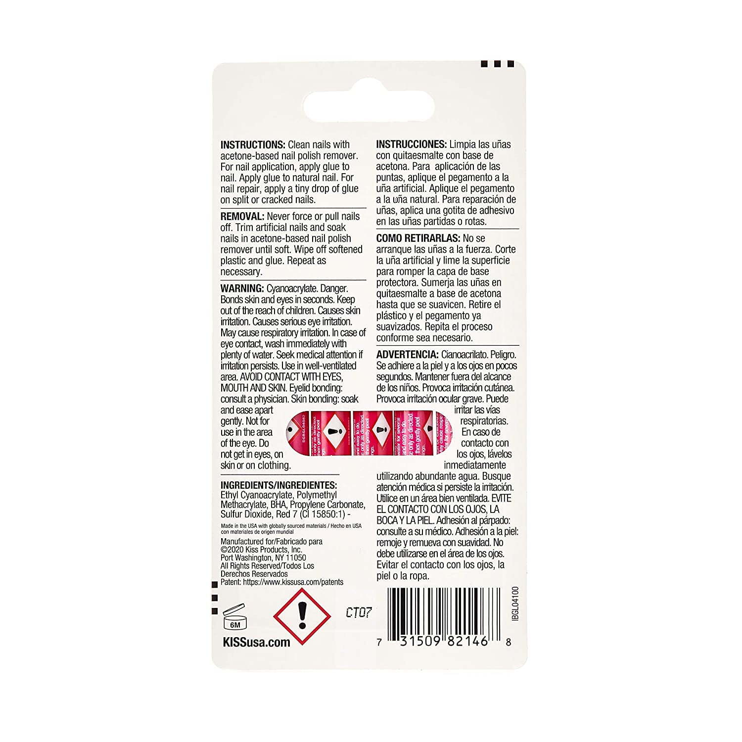 Pink Gel Nail Glue IBGL04 2 Pack please read Description