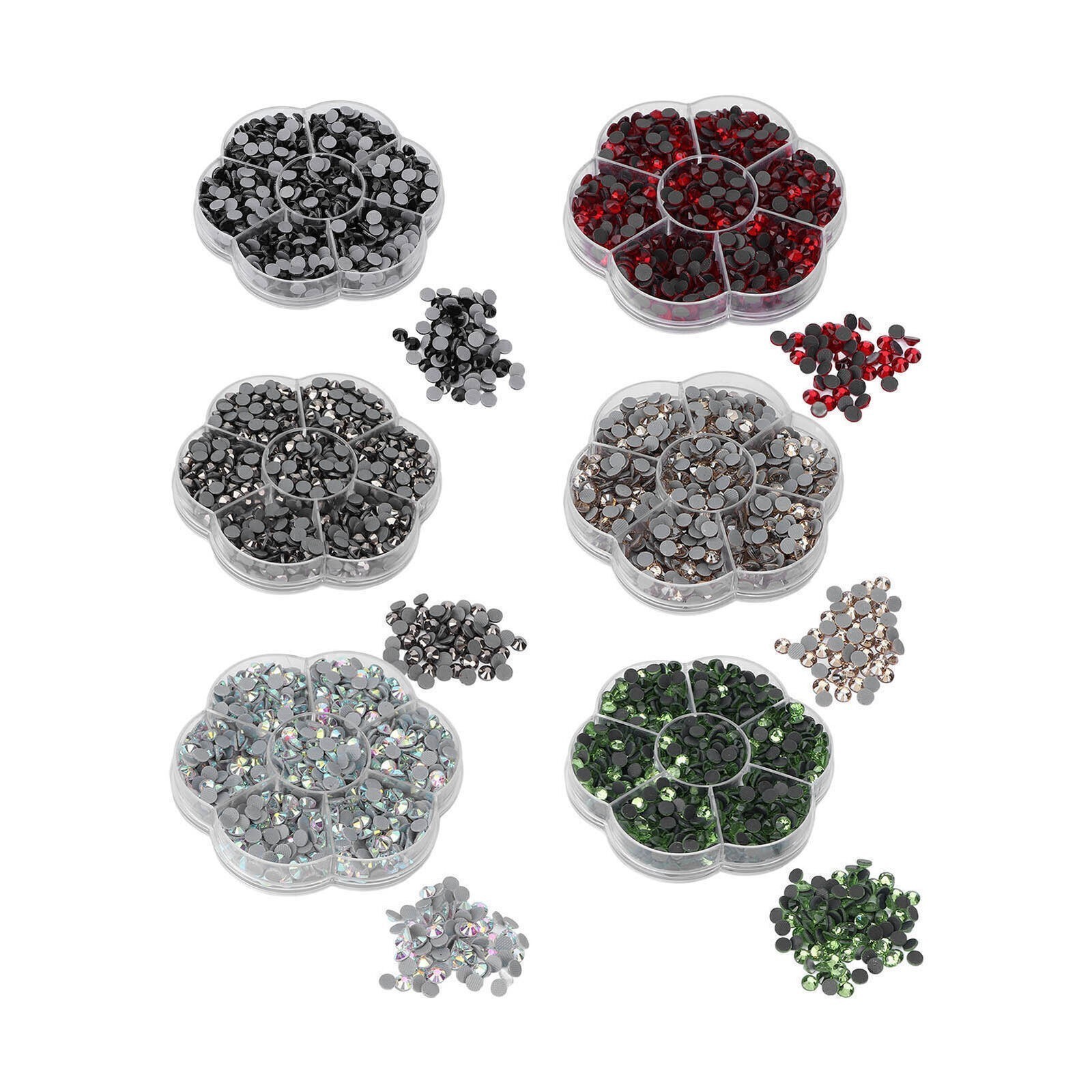 1000Pcs Rhinestones Shiny Transparent Decorative Nail Art Supplies for Girls
