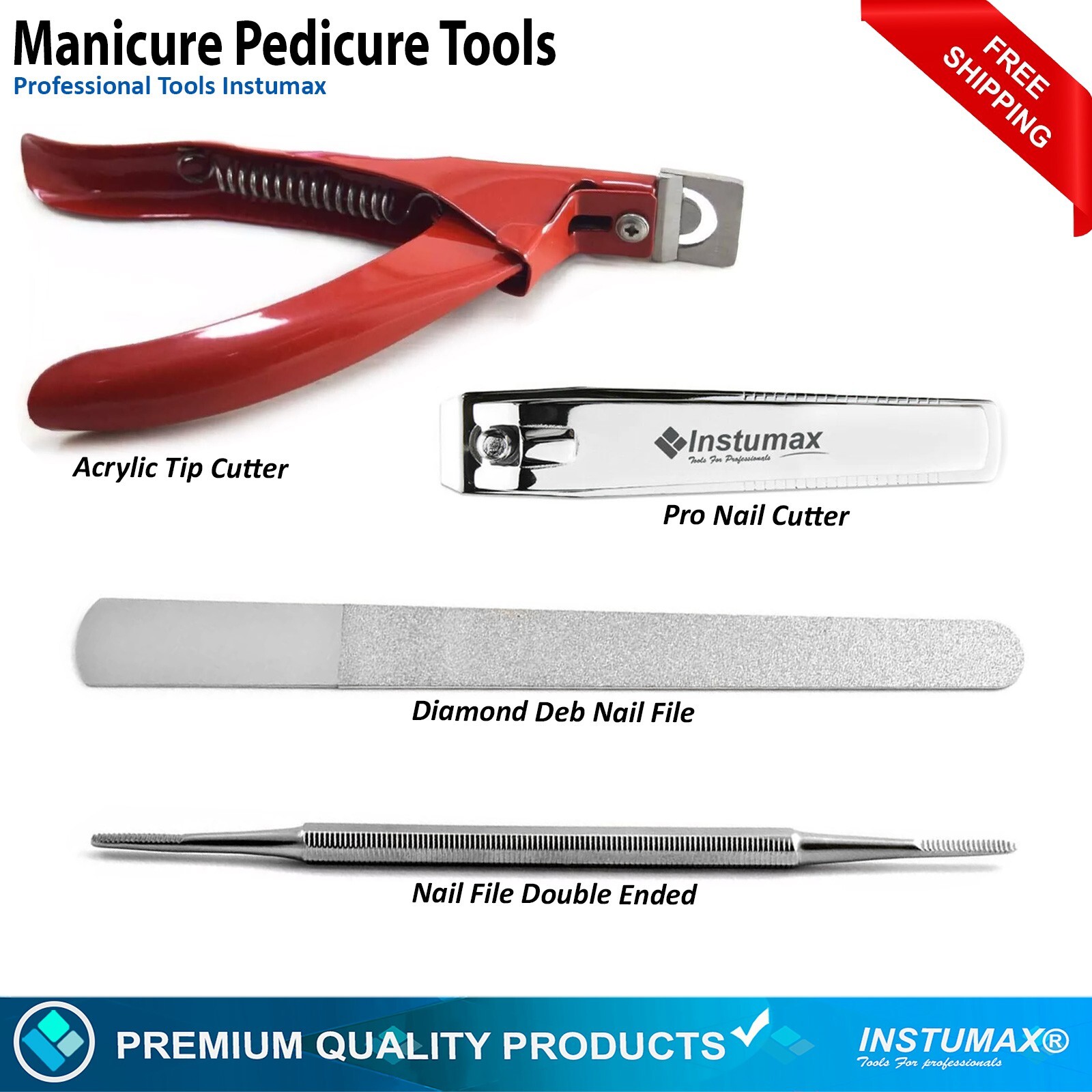 Chiropody Acrylic Tip Cutter Artificial Nail Clipper Manicure Pedicure Nail File