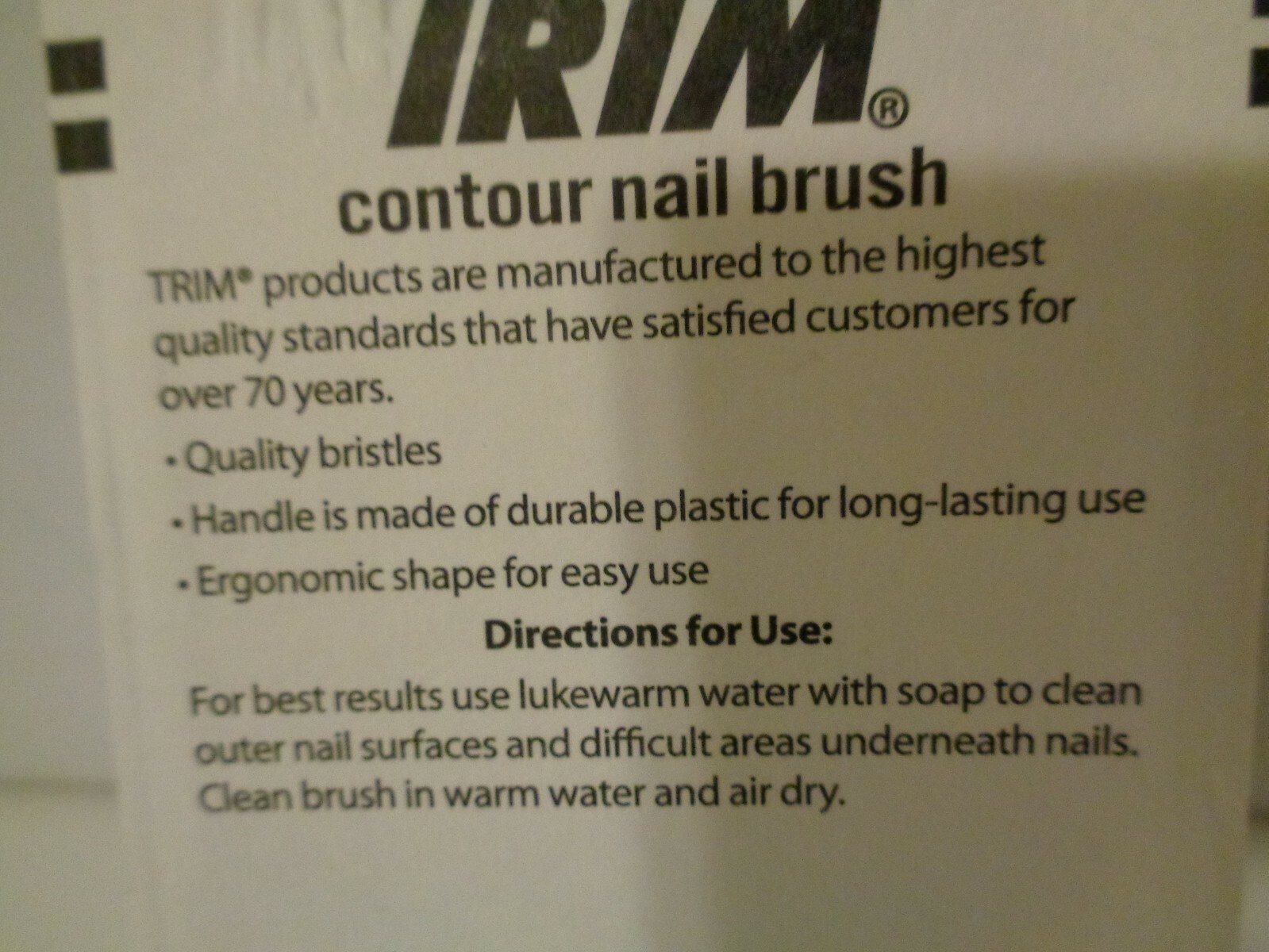 Trim Contour Nail Brush Nail Care Professional Quality
