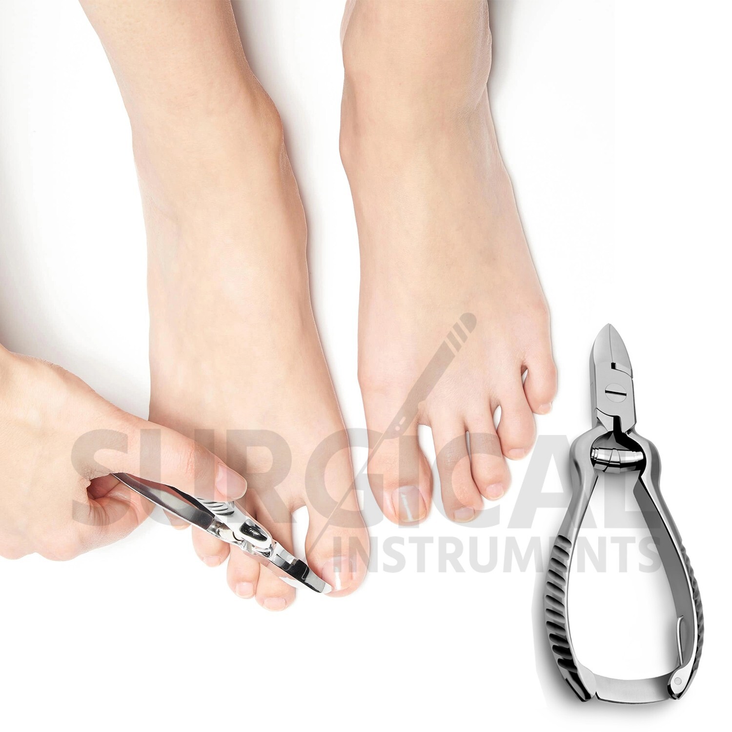 12 Pieces Toe Nail Nipper Clipper Cutter Stainless Steel Barrel Spring 5.5″