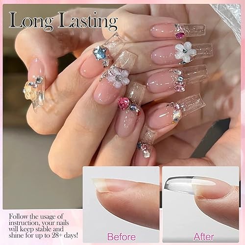 3D Nail Art Gel- Hema Free Solid Sculpture Builder Gel for 16g-2PCS Clear