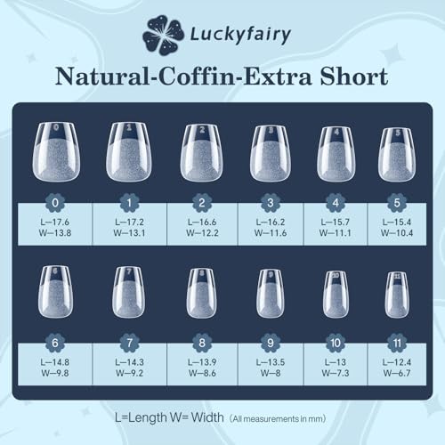 Extra Short Coffin Nails Tips: 360Pcs Full Cover Short Gel A-Extra Short Coffin