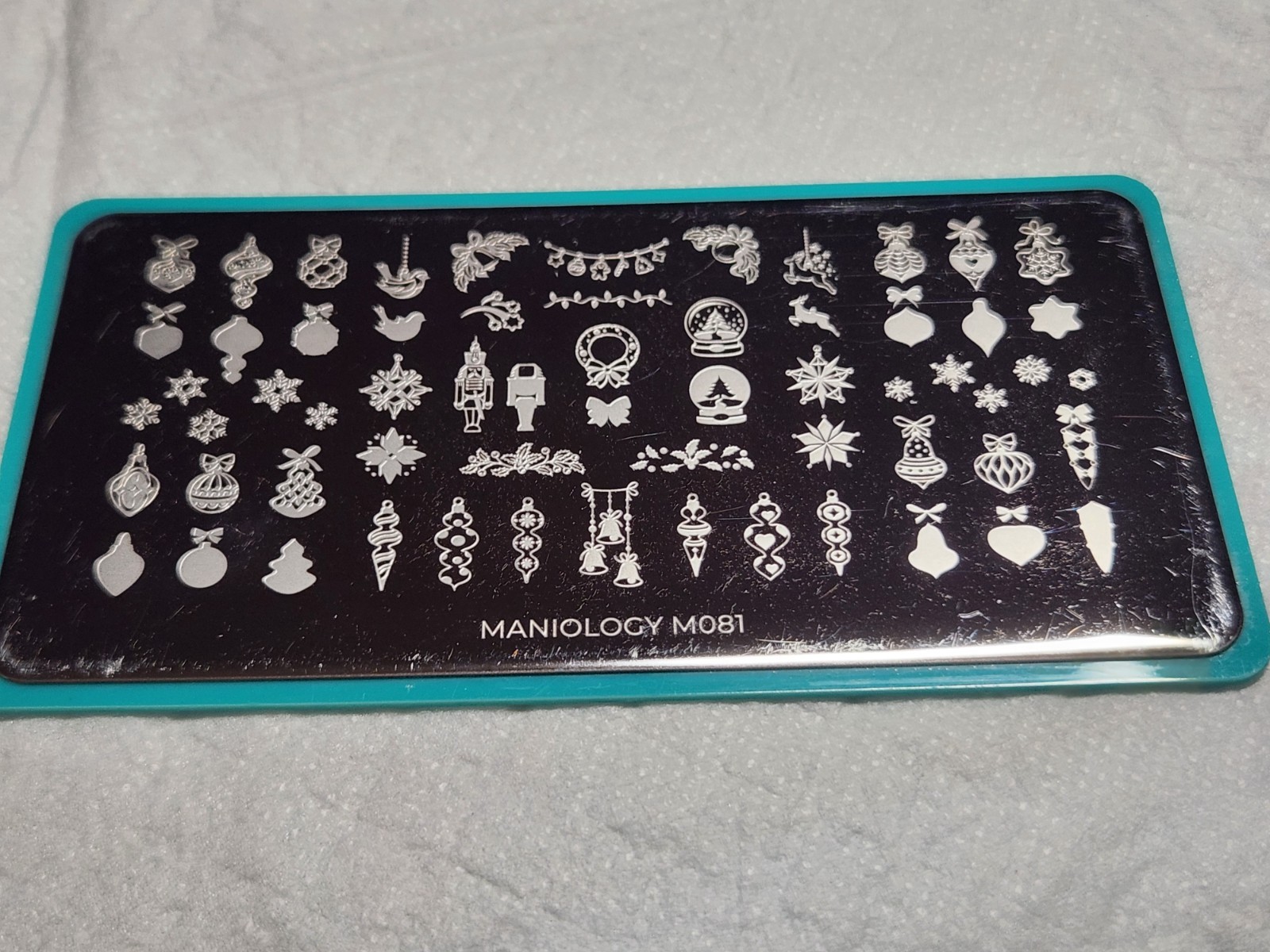 Maniology Nail Stamping Plate M081 Christmas Ornaments