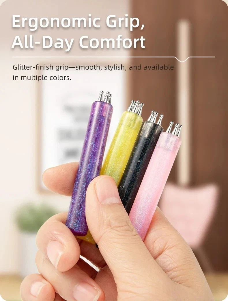Easy Painting Flower Nail purple Pen Nail Dotting Tool for DIY Nail Art