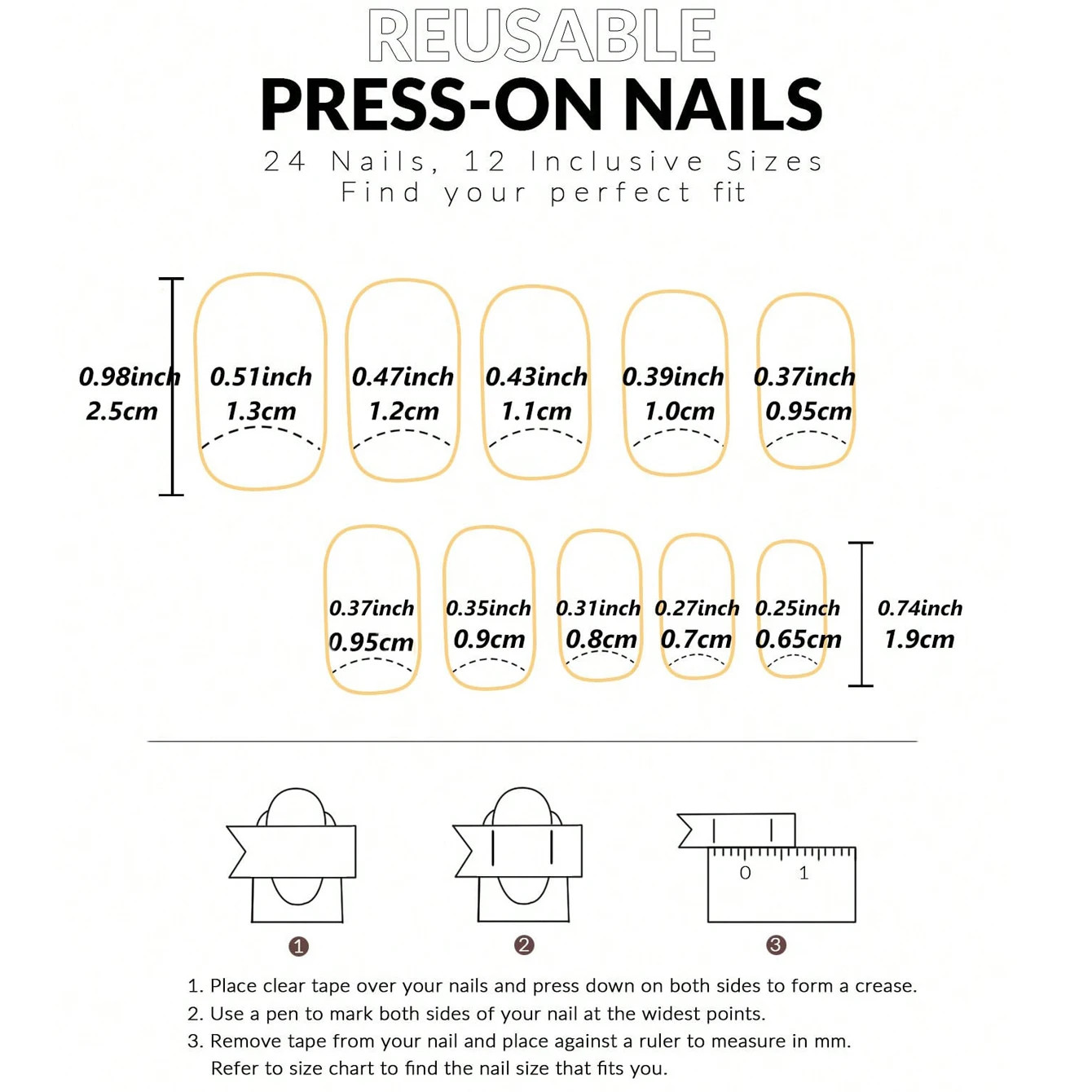 24PCS Press On Nails Square Gradient Blue Fake Nails With Long Acrylic Gloss