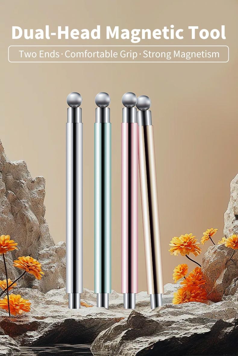 Cat Eye Nail Art Magnet Tool Cylindrical Stick for Uv Gel Effects