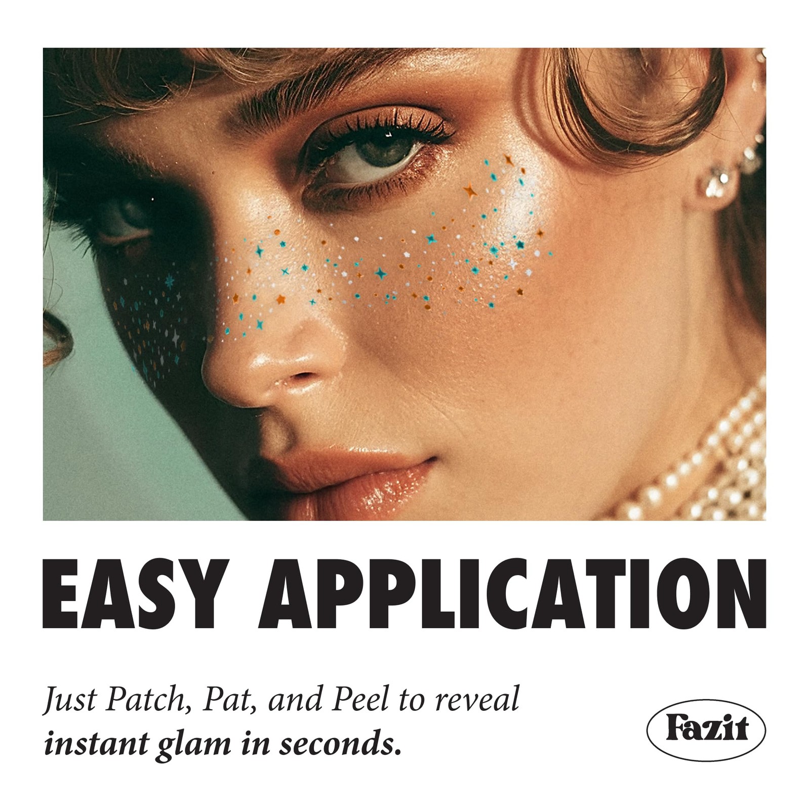 Show Stopping Speckles Glow Up MakeUp Patches Cute Glitter Cosmetic Face