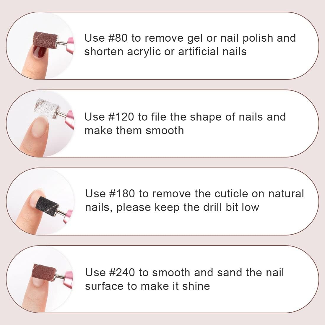 Sanding Bands for Nail Drill Nail Sanding Bands Profal
