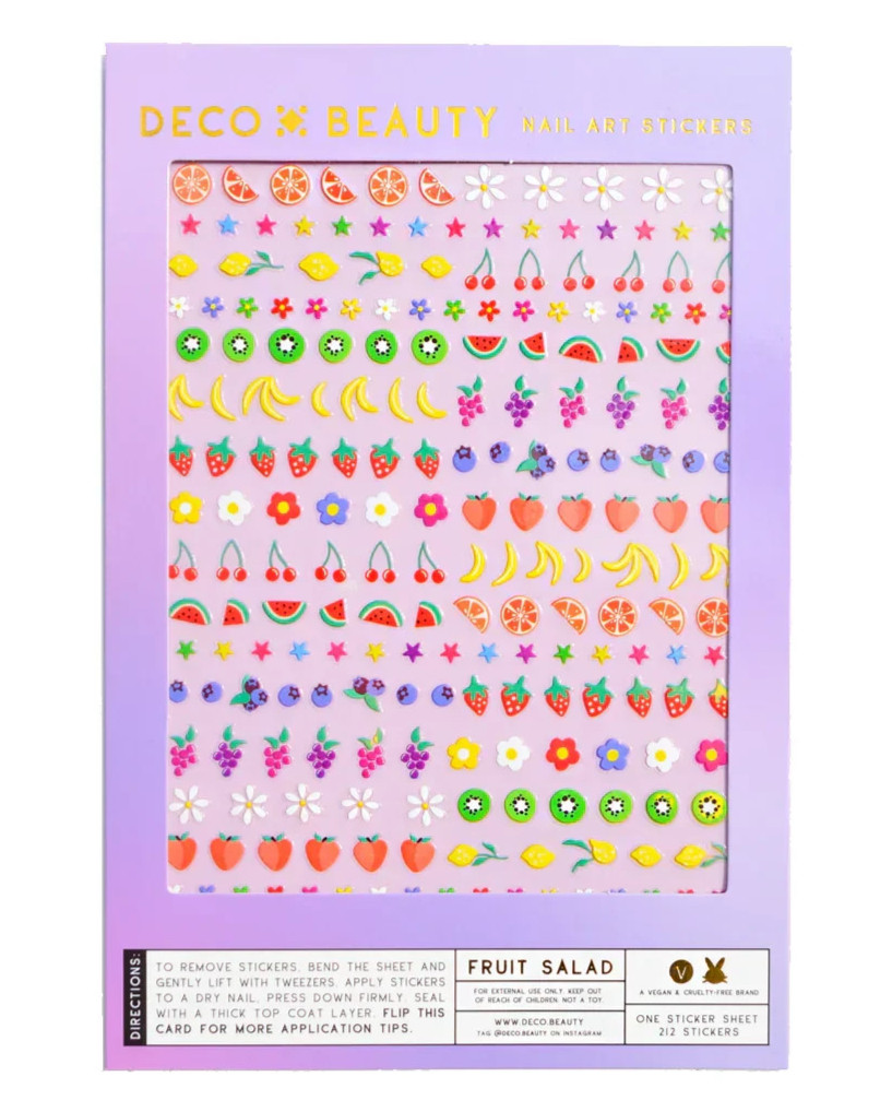 Deco Beauty Nail Art Stickers Fruit Salad 212 PCS Self-Adhesive Nail Art Flowers