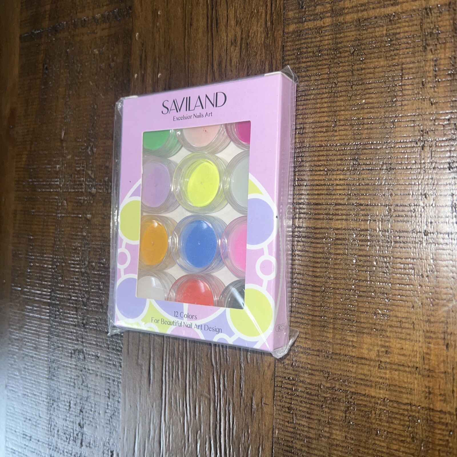 SAVILAND Excelsior Nail Art 12 Colors for Beautiful Nail Art Design New SEALED!