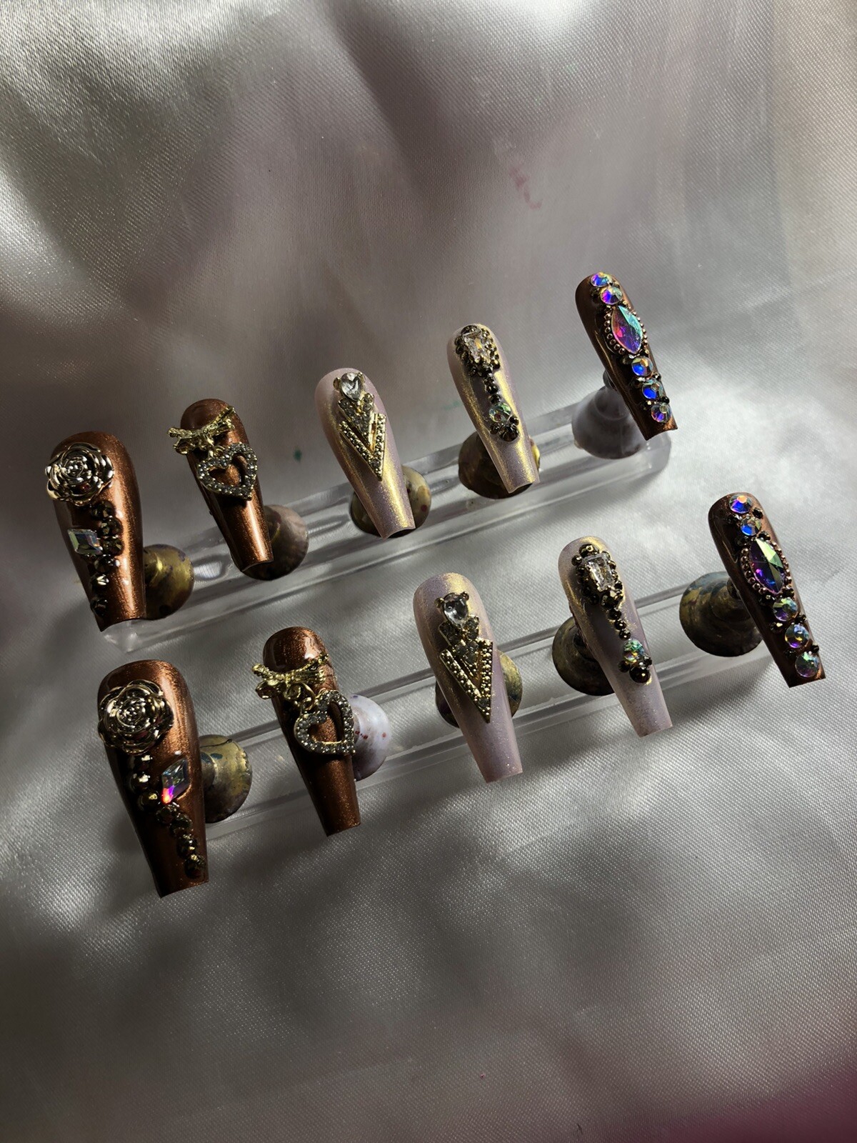 ℤ ℕ𝔸𝕀𝕃ℤ! Gorgeous Set Of Handmade Ornate Press On Nails