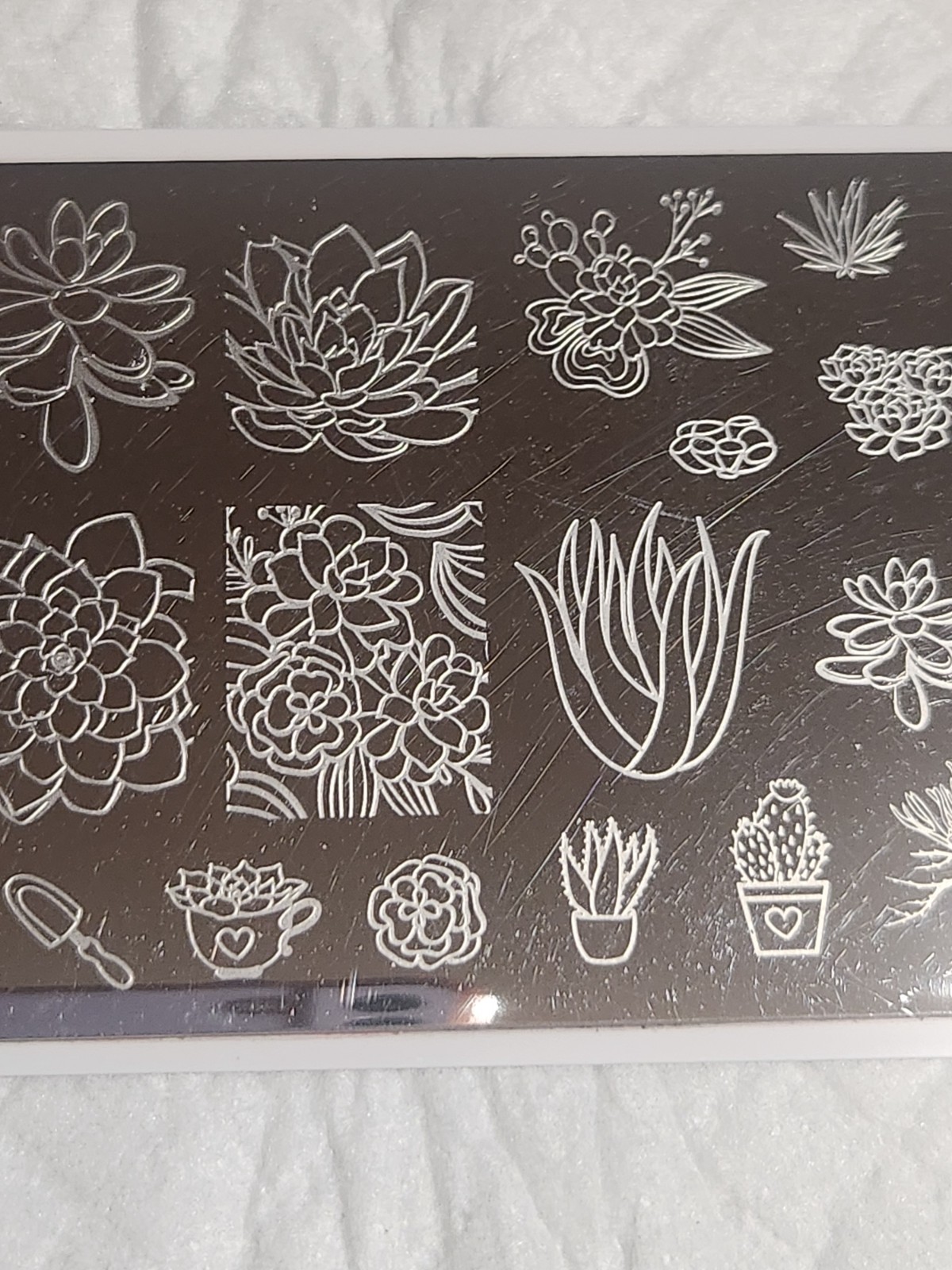 Nail Stamping Plate – Uber Chic Mini Succulents