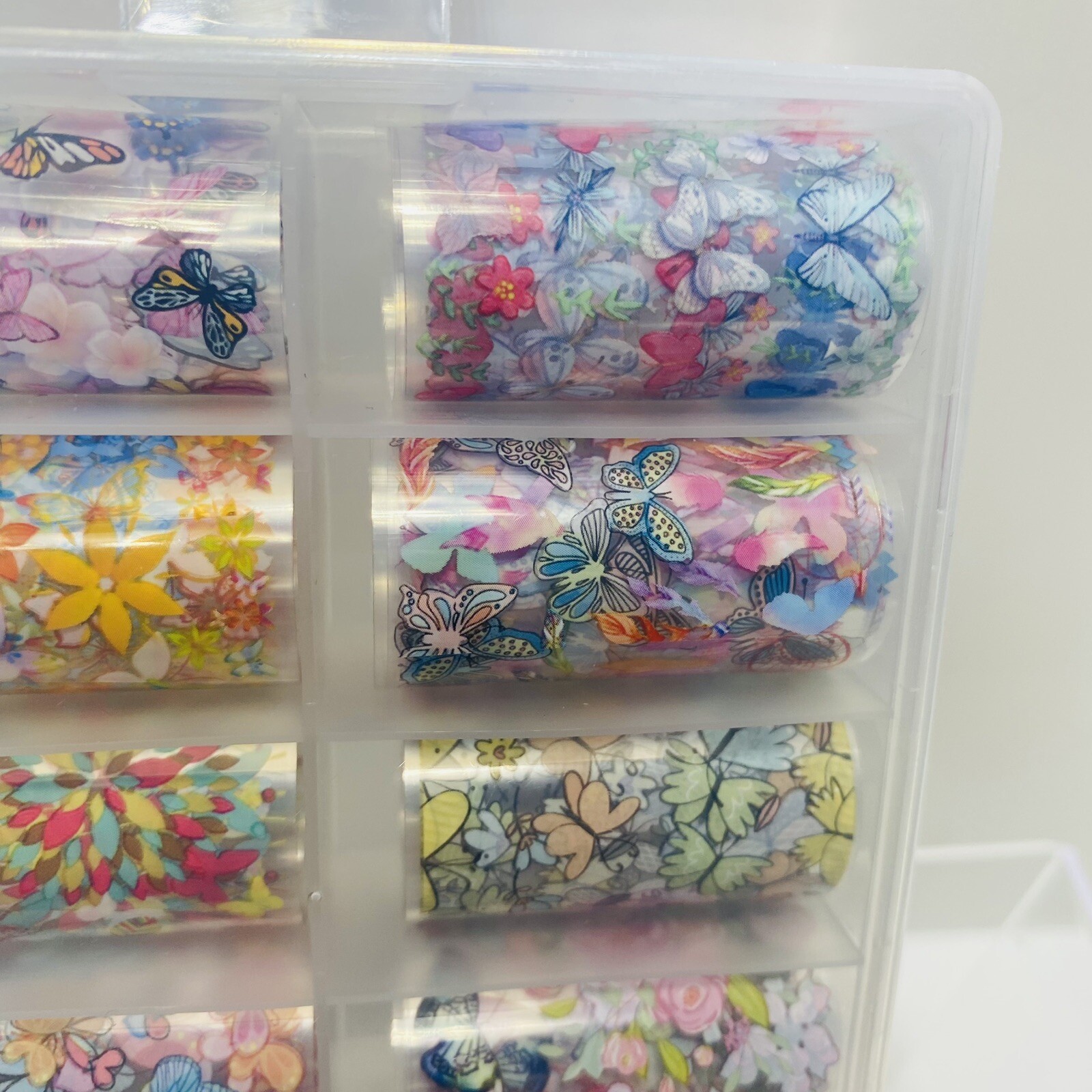10 Rolls Nail Transfers Deco Art For Nails in Case Brand New