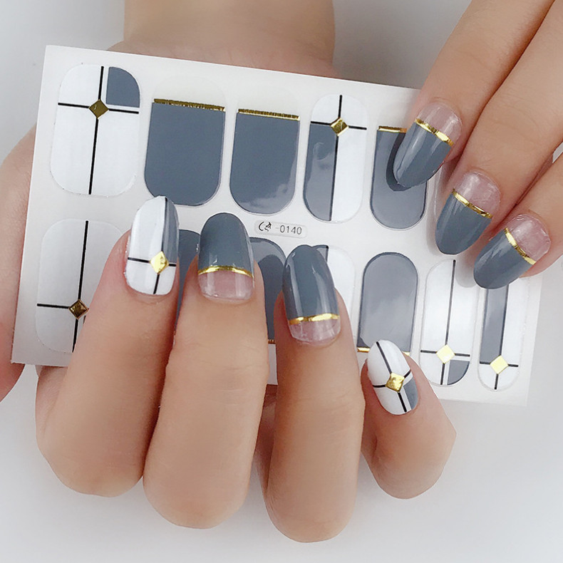 Nail Wraps Leopard Bunny Stickers Polish Manicure Art Self Stick Decor USA NH5