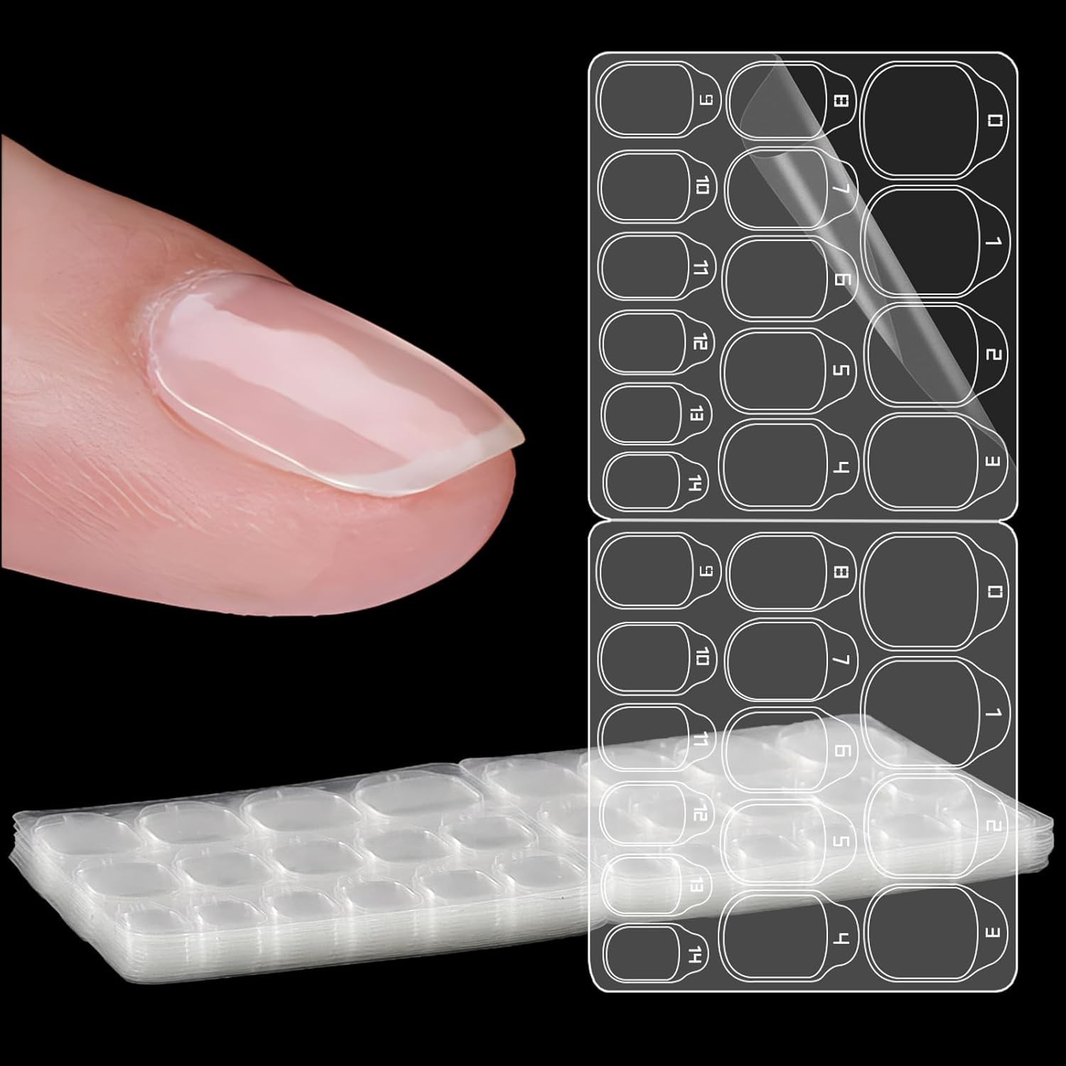 300 Pcs Eco-Friendly Nail Adhesive Tabs – Easy Application for All Sizes