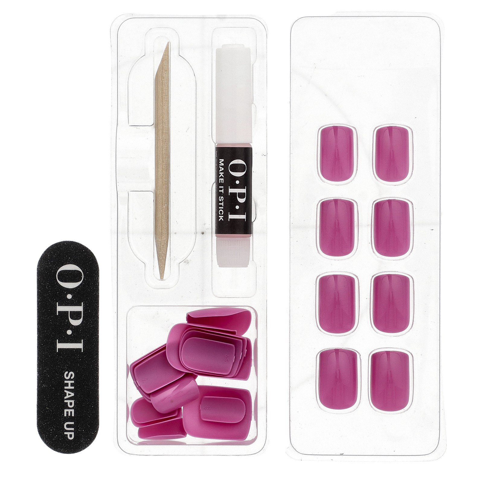 On Point, Instant Press-On Mani, Short Length, Lucky Lucky Lavender, 27 Piece