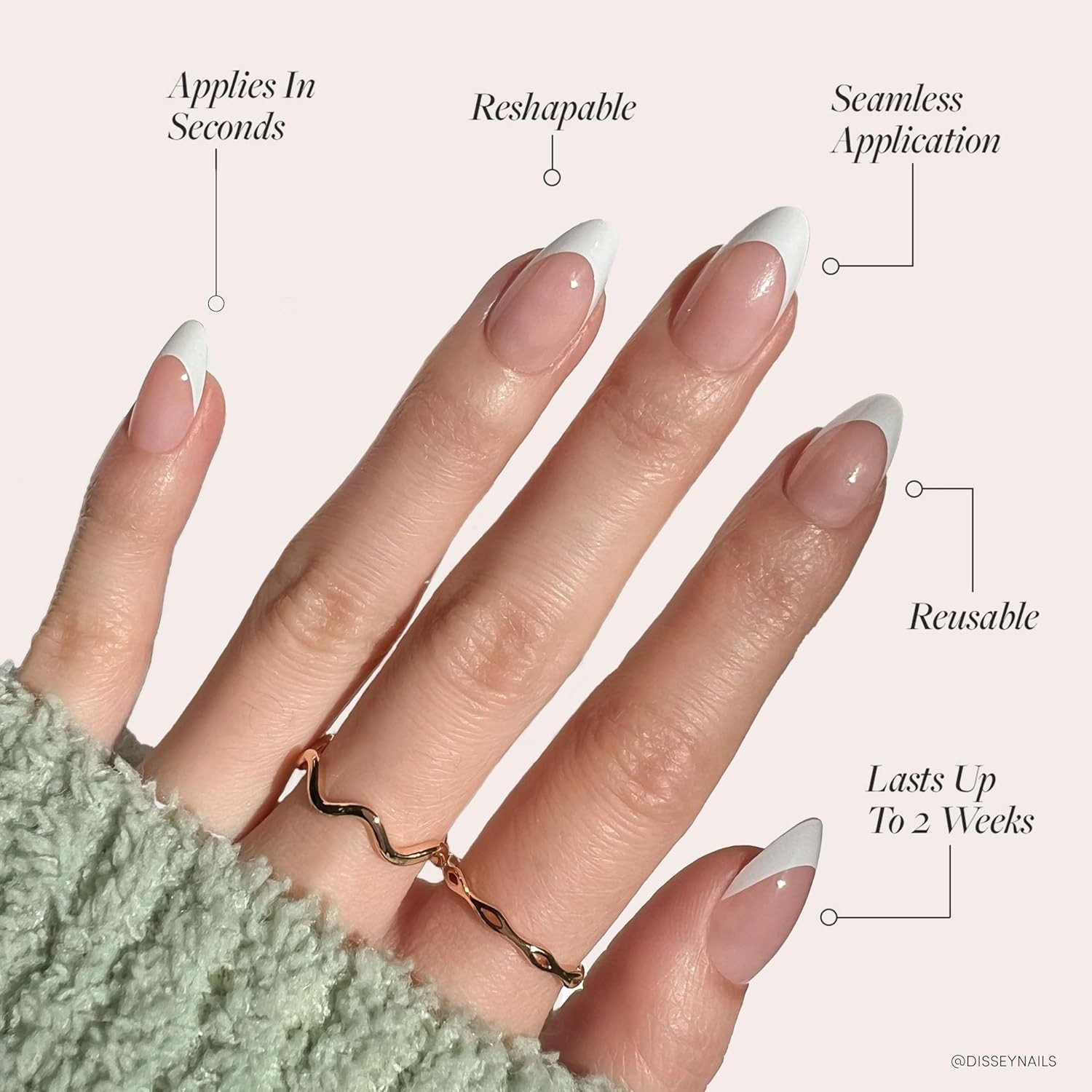 Customizable Short Almond Press-On Nails – 24 Stylish Pieces for Any Occasion