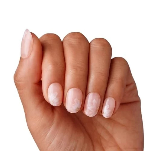 KISS Voguish Fantasy Press on Nails, How to Love, Neutral, Short Oval, 28 Count