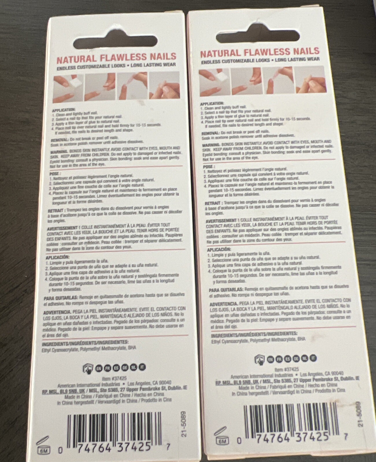 2~Ardell Professional/Naked Dare To Go Bare Nails~ 28 Nails Per Pack~’Pristine’
