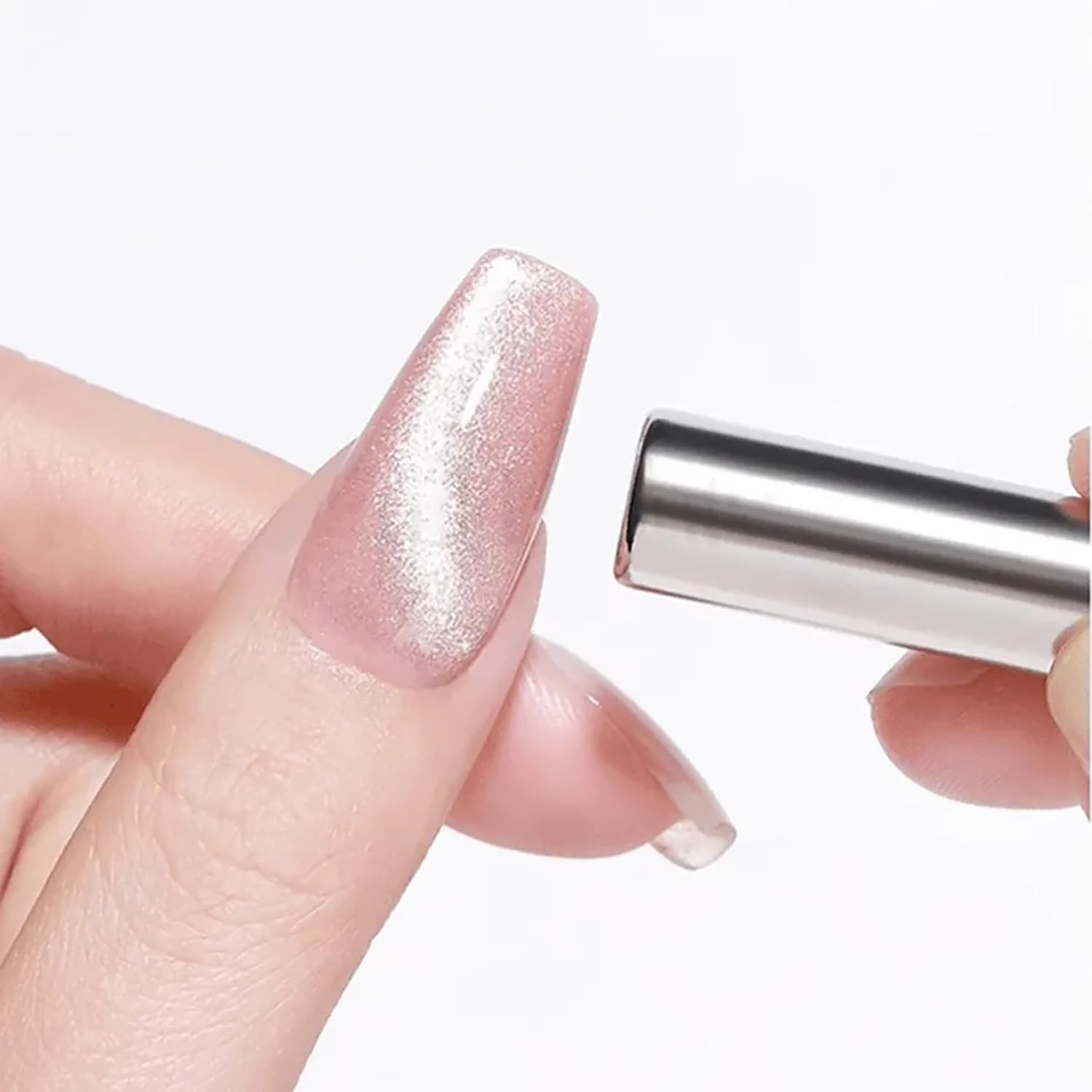 1 Piece Silver Cat Eye Magnet Double-Ended Strong Nail Magnet Stick for Cat Eye