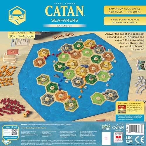CATAN Seafarers Board Game Expansion 11.69 x 2.75 x 0.1 inches, Multicolor